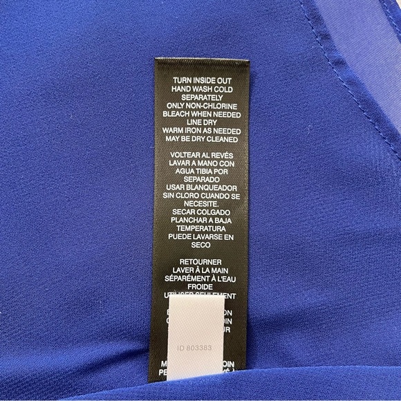 White House Black Market Blue Strappy Top Size XS - Picture 6 of 7